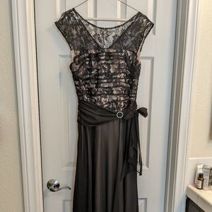 Knee length evening dresd